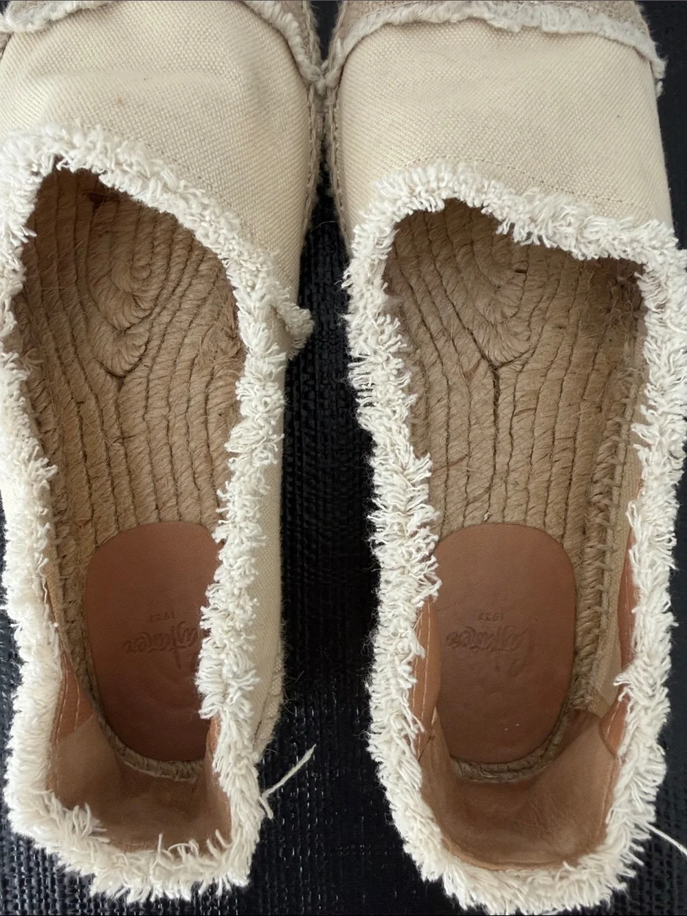 Castaner Cream Canvas Espadrille Slip‑Ons